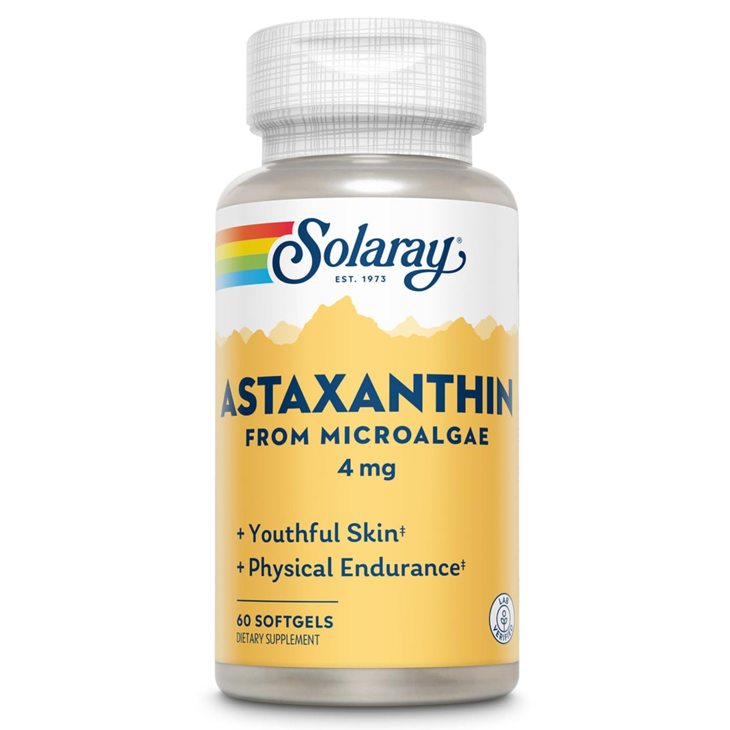 SOLARAY Astaxanthin 4 mg | Antioxidant for Healthy Eyes, Skin, Heart & Joints | 60 Softgels