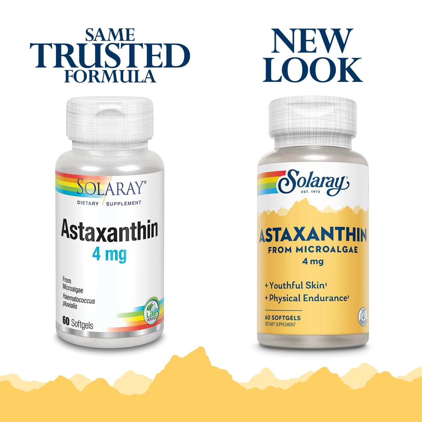 SOLARAY Astaxanthin 4 mg | Antioxidant for Healthy Eyes, Skin, Heart & Joints | 60 Softgels