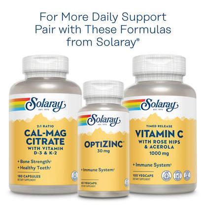 SOLARAY Vitamin B Complex – Healthy Energy, Immune & Nerve Support | Vegan 100 VegCaps