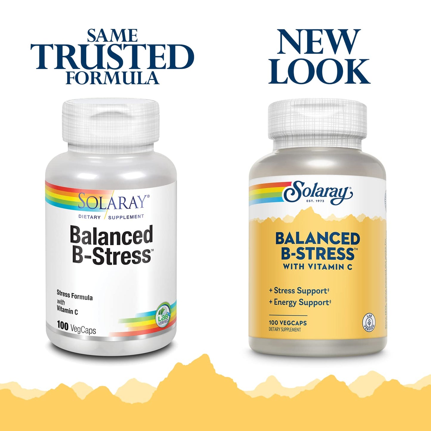 SOLARAY B-Stress Supplement | 100 Count