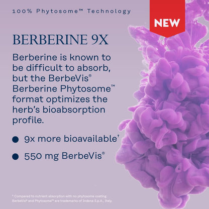 SOLARAY Berberine Phytosome 9X Absorption – Vegan, Soy-Free