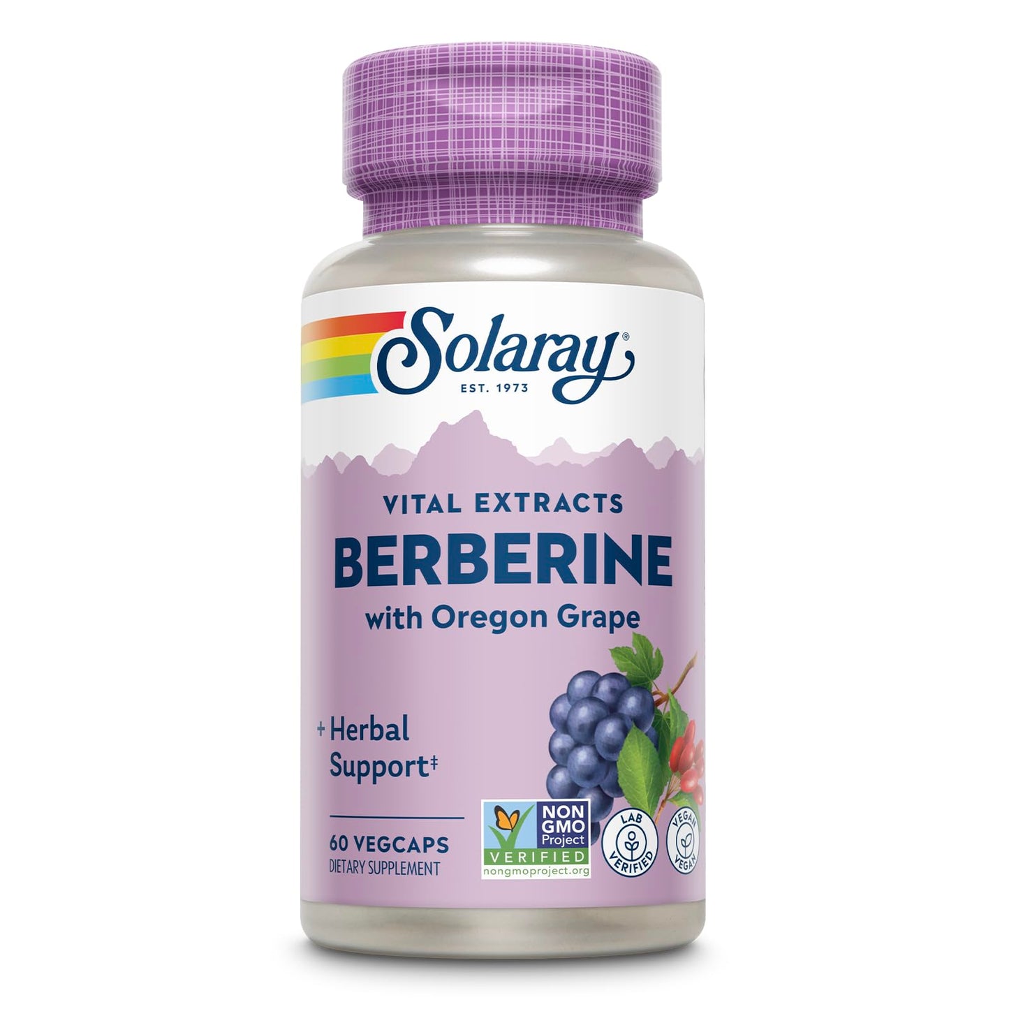 SOLARAY Berberine Root Extract Advanced Formula | AMPK Activator, Immunity & Digestion Support | 60 VegCaps