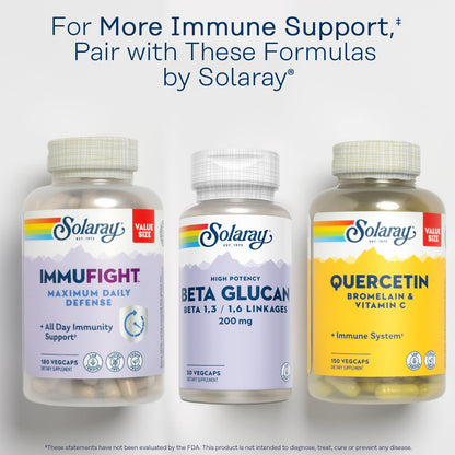 SOLARAY Beta Glucan Supplements – Immune & Heart Support (30 Servings)