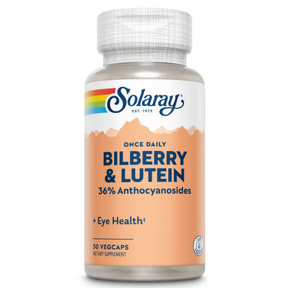 SOLARAY One Daily Bilberry & Lutein Supplement - 30 Count