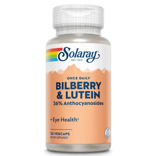 SOLARAY One Daily Bilberry & Lutein Supplement - 30 Count BritishVita | Premium UK Vitamins & Wellness Supplements