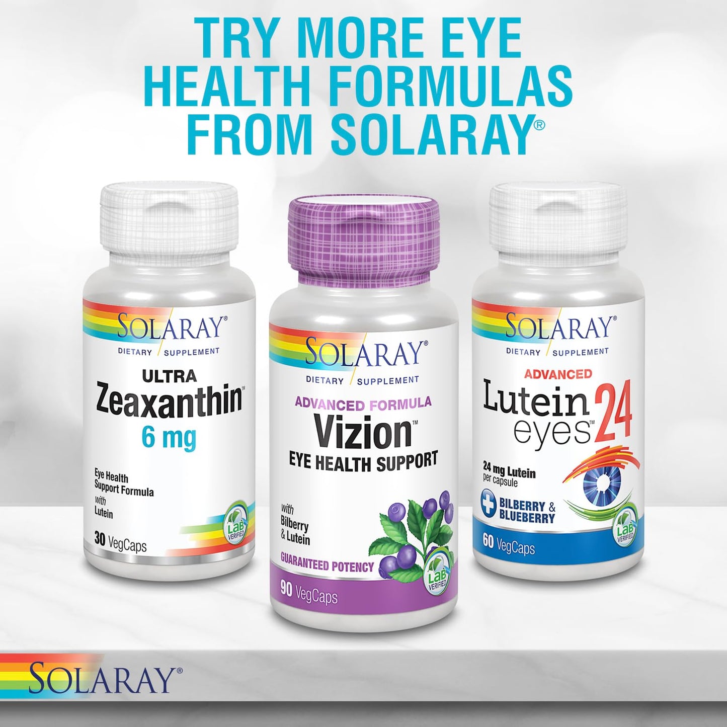 SOLARAY One Daily Bilberry & Lutein Supplement - 30 Count