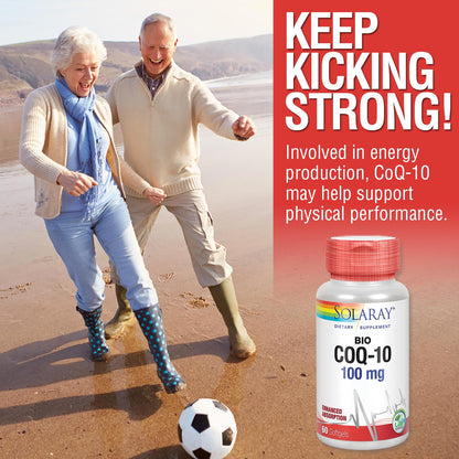 SOLARAY Bio CoQ-10 100 mg — Enhanced Absorption | Heart Health & Cellular Energy (60 CT)