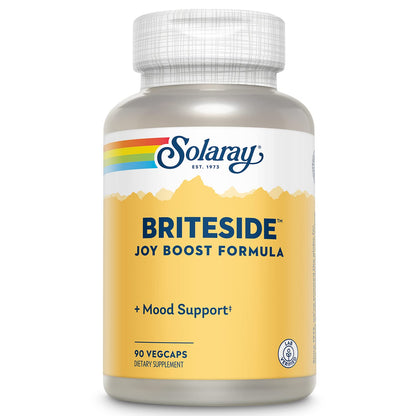 SOLARAY BriteSide 90 Vegetarian Capsules — St. John’s Wort, DL-Phenylalanine (DLPA), L-Dopa, GABA & Lithium
