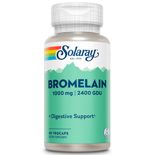 SOLARAY Bromelain Supplement 1000mg | 60 Count BritishVita | Premium UK Vitamins & Wellness Supplements