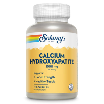 Solaray Calcium Hydroxyapatite 1000mg – 120 Capsules for Bone & Teeth Support