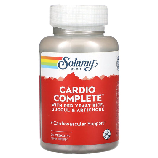 SOLARAY CardioComplete – Cardiovascular Support with Red Yeast Rice, Guggul & Artichoke Extracts | 90 VegCaps BritishVita | Premium UK Vitamins & Wellness Supplements