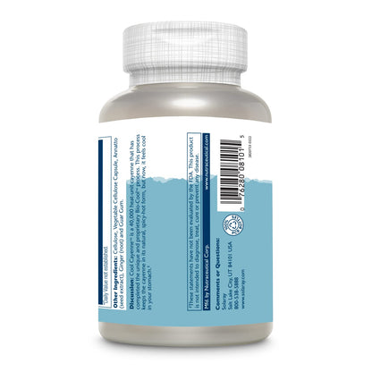 SOLARAY Cayenne Pepper 40,000 HU – Digestion Support, Lab Verified