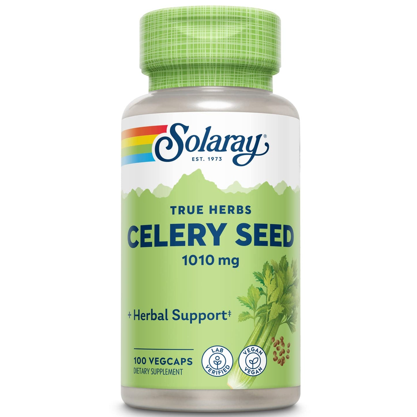 Solaray Celery Seed 505mg | 100 Vegetarian Capsules