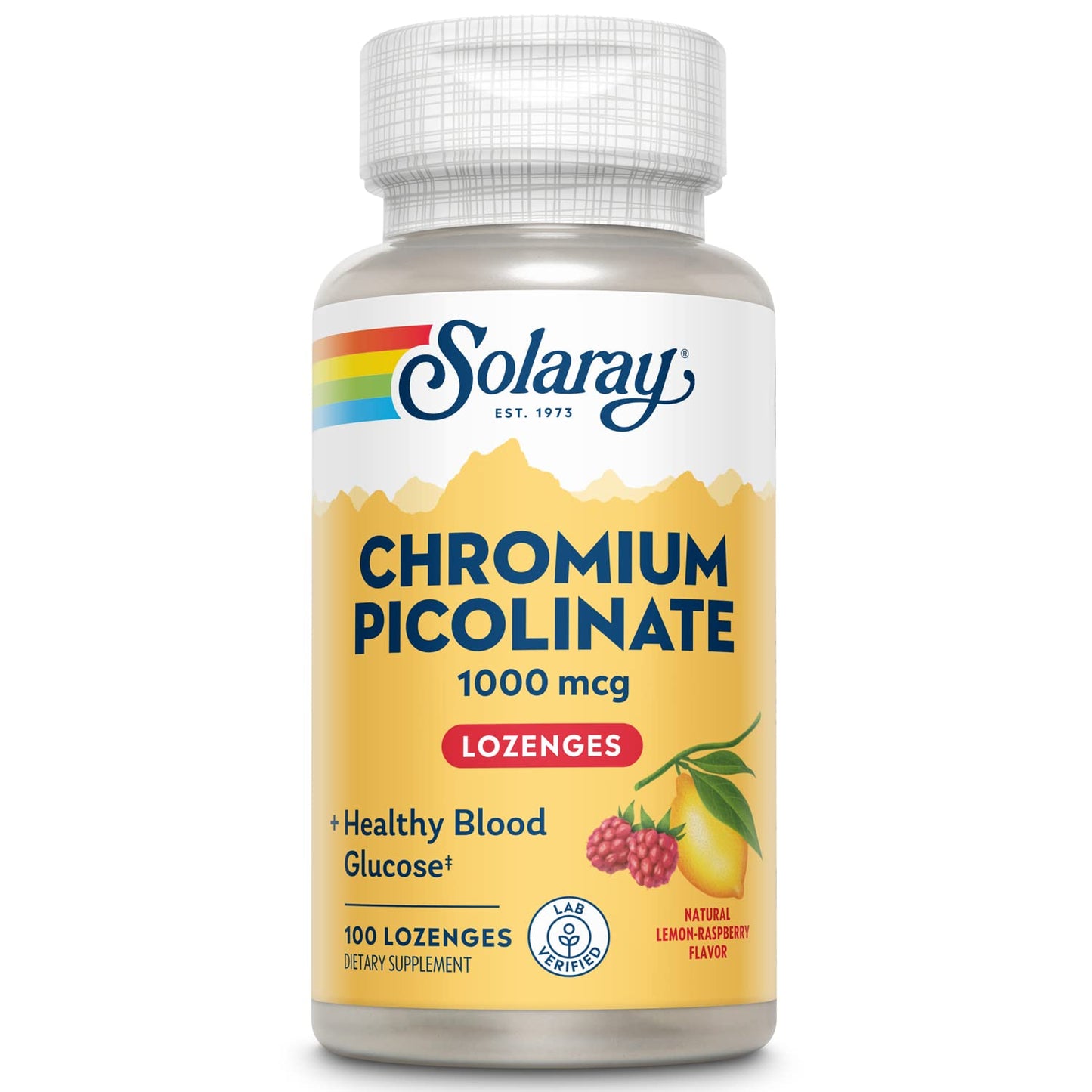 Solaray Chromium Picolinate Lozenges 1000 mcg – 100 Count