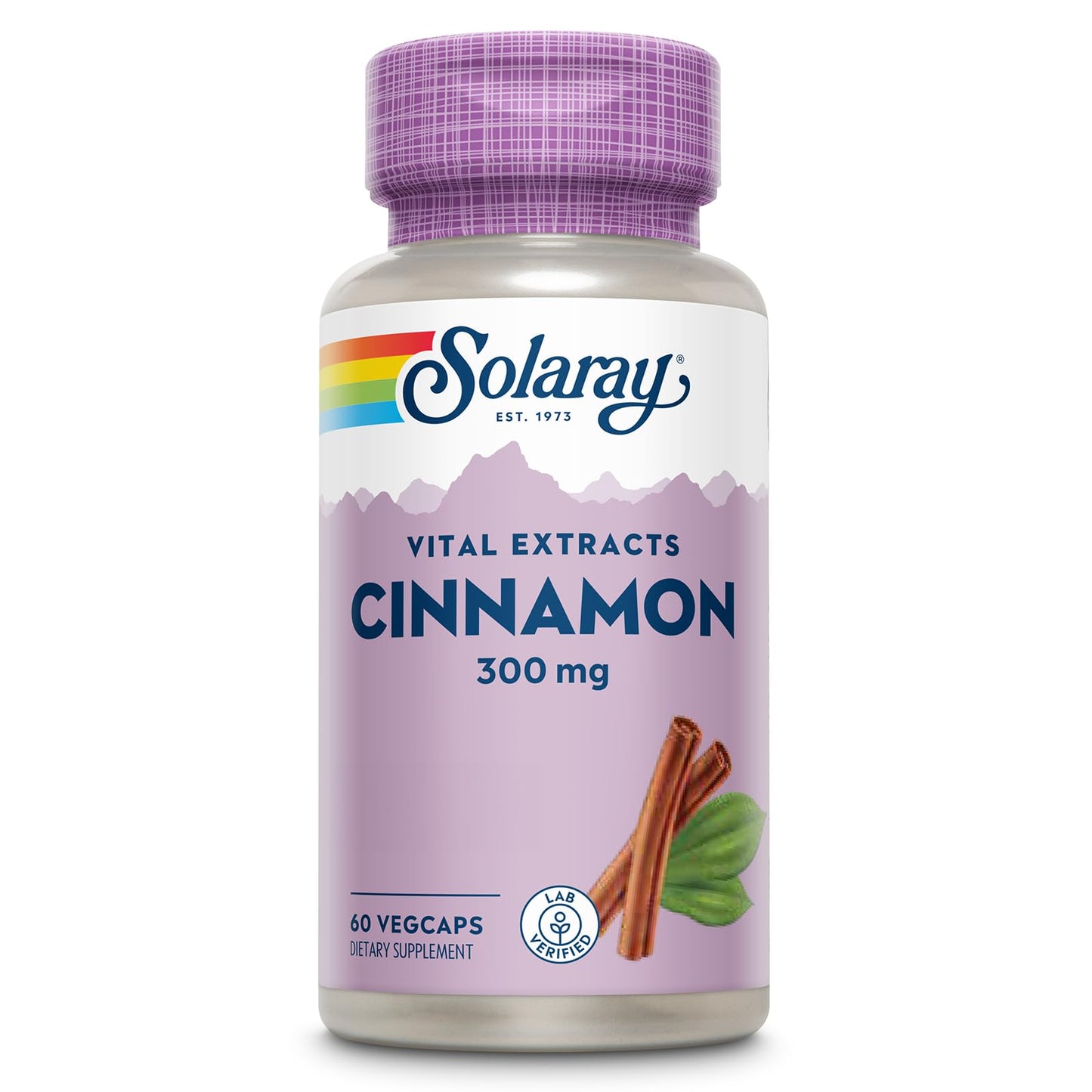 SOLARAY Cinnamon Extract 300mg - Balance & Herbal Support | 60 VegCaps