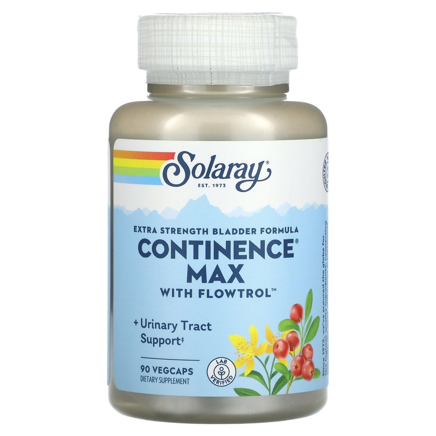 SOLARAY Continence Max with Flowtrol – Veg Cap (Carton), 90 Count