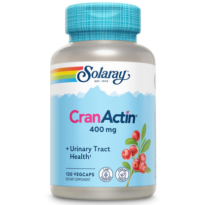 SOLARAY CranActin Cranberry Extract 400 mg | Urinary Tract Health, 120 VegCaps