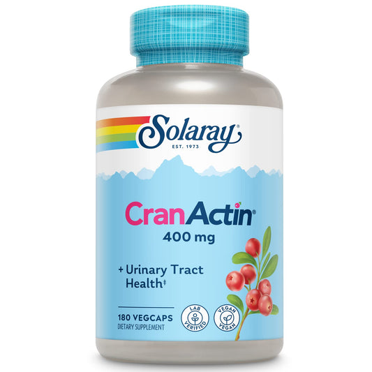 Solaray Cranactin Cranberry AF Extract Capsules 400 mg – 180 Count BritishVita | Premium UK Vitamins & Wellness Supplements