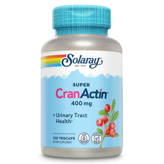 SOLARAY Super CranActin Cranberry Extract 400mg Urinary Tract Support BritishVita | Premium UK Vitamins & Wellness Supplements