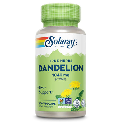SOLARAY Dandelion Root Supplement – 1,040 mg/Serving | Kidney & Liver Support | Vegan & Lab Verified