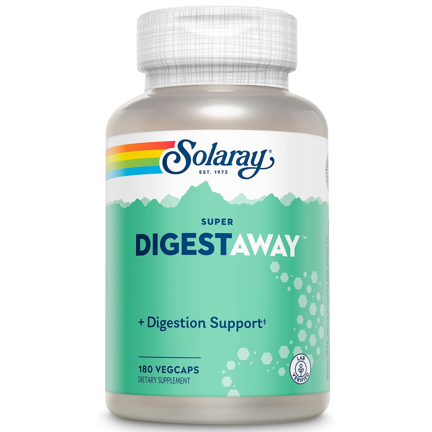 SOLARAY Digestive Enzymes – Pancreatin, Papain & More | 180 VegCaps | Lab Verified