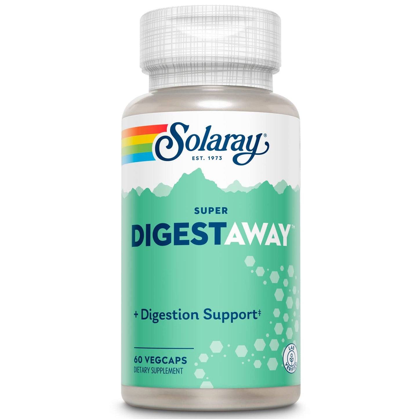 SOLARAY Super Digestaway Digestive Enzymes | Pancreatin, Papain, Ginger & More - 60 VegCaps