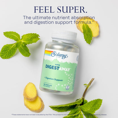 SOLARAY Digestive Enzymes – Pancreatin, Papain & More | 180 VegCaps | Lab Verified