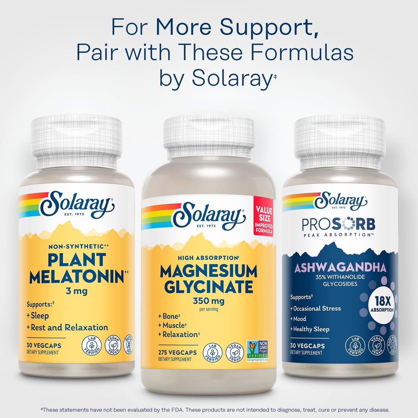 Solaray Plant Melatonin 3 mg with Somato – Tomato-Derived Sleep Aid, Vegan, Gluten Free | 30 Servings