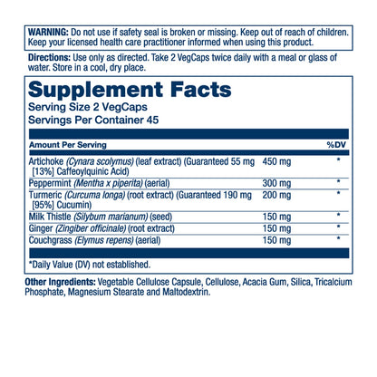 SOLARAY Gallbladder Support Formula | Healthy Gallbladder & Liver Support | 30 Servings | 90 VegCaps