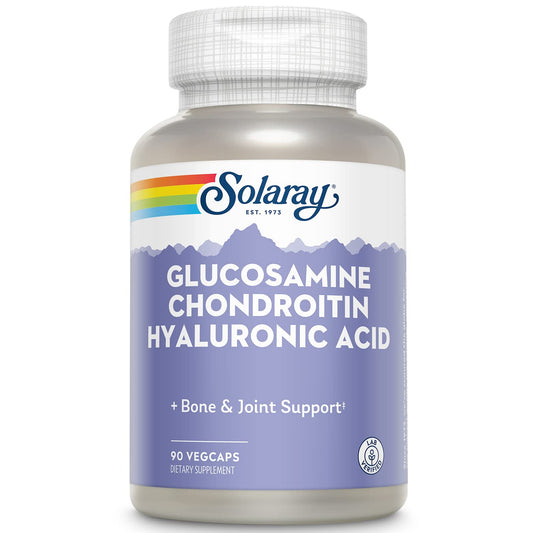 SOLARAY Glucosamine Chondroitin Hyaluronic Acid 1500/1000/20mg – 90 Capsules BritishVita | Premium UK Vitamins & Wellness Supplements