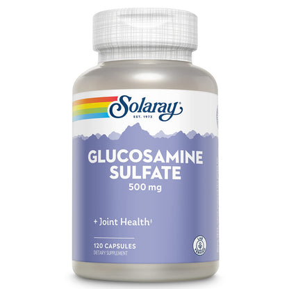 SOLARAY Glucosamine Sulfate 500 mg – Joint Health & Flexibility (60 Servings, 120 CT)