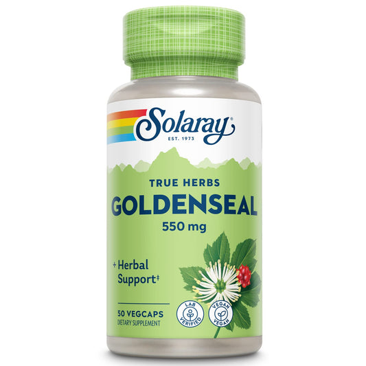 SOLARAY Goldenseal Root 550mg – 50 VegCaps | Vegan, Non-GMO, Gluten Free BritishVita | Premium UK Vitamins & Wellness Supplements