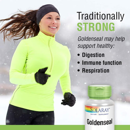 SOLARAY Goldenseal Root 550mg – 50 VegCaps | Vegan, Non-GMO, Gluten Free