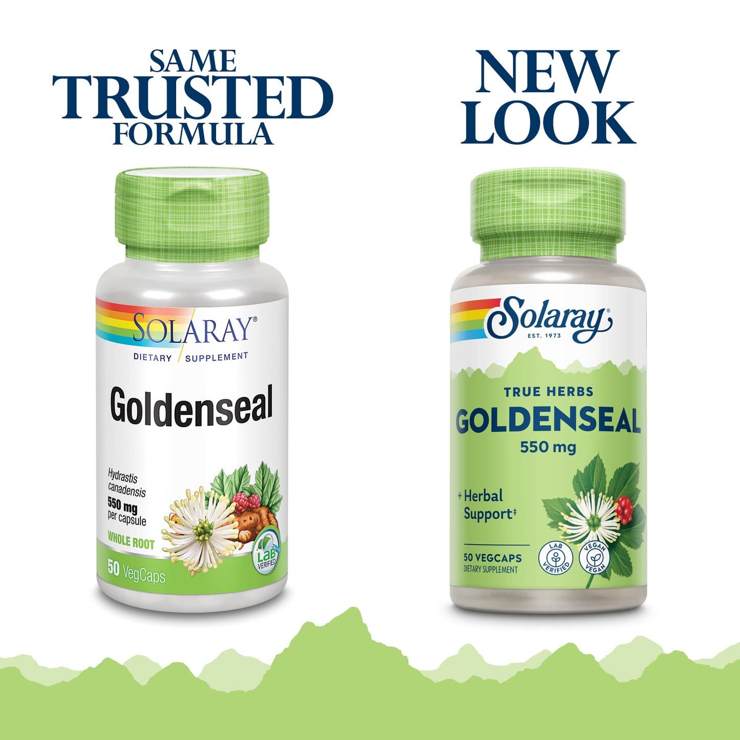SOLARAY Goldenseal Root 550mg – 50 VegCaps | Vegan, Non-GMO, Gluten Free