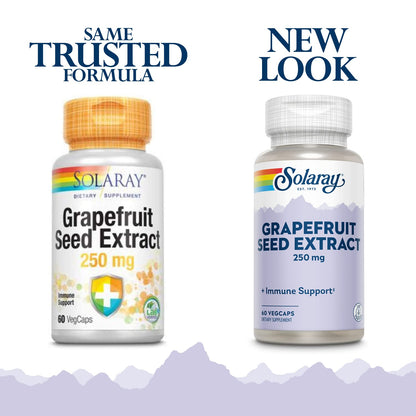 Solaray Grapefruit Seed Extract 250mg Veg Cap – 60ct