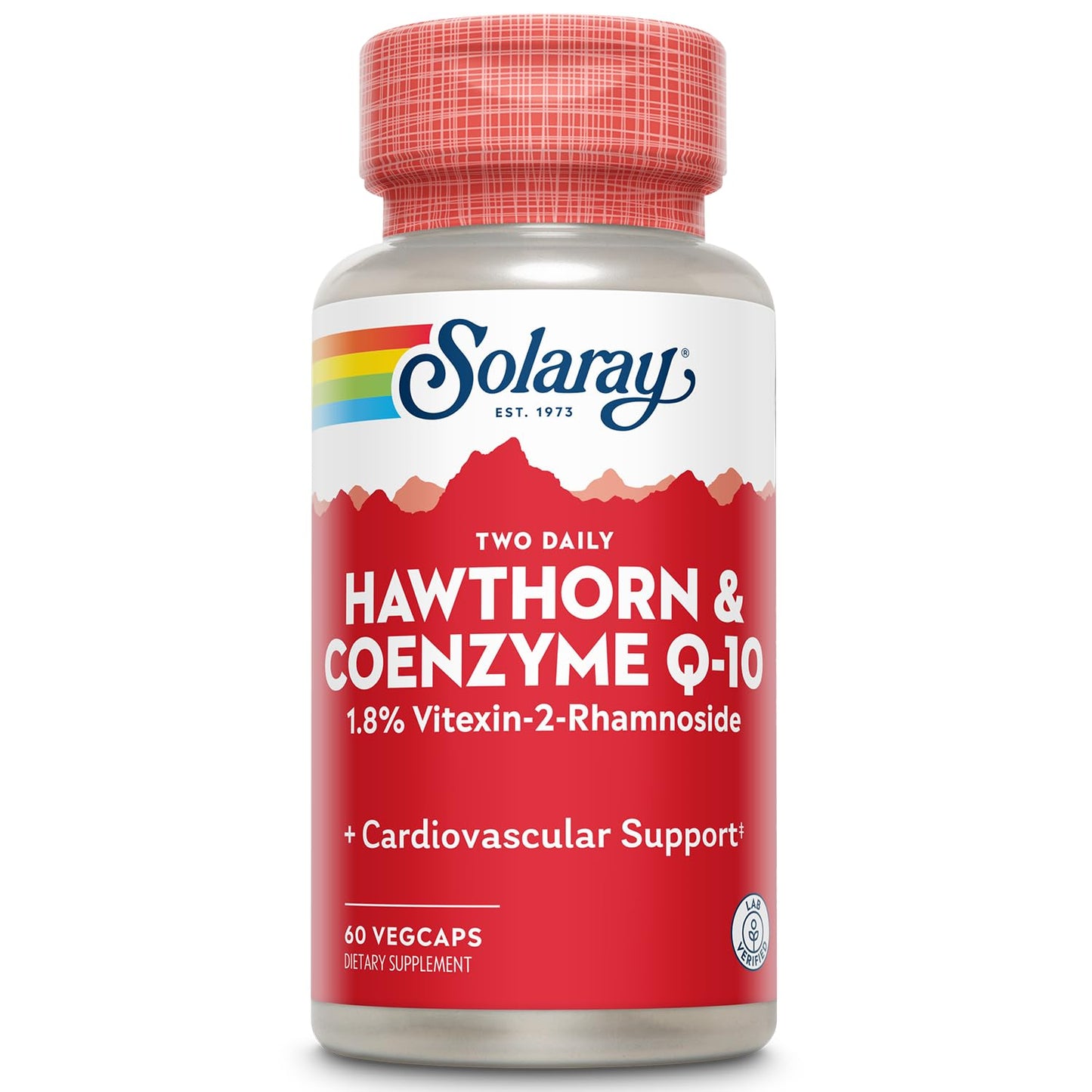 Solaray Hawthorn & CoQ10 600mg Veg Cap – 60 Count | Guaranteed Potency