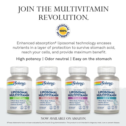 SOLARAY High Energy Multivitamin - Iron-Free, 1 Daily Timed-Release, 120 VegCaps