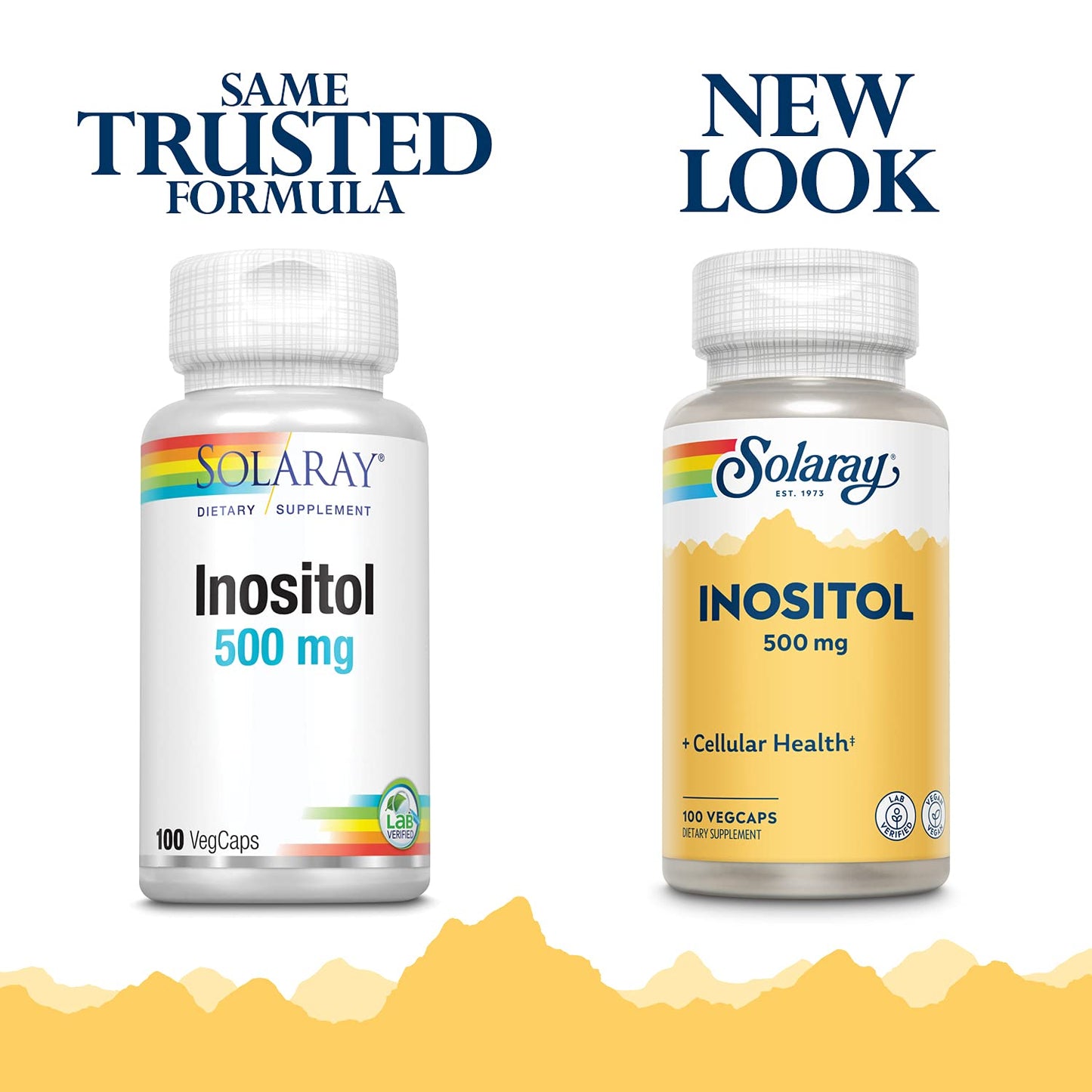 Solaray Inositol 500 mg Capsules - Vegan, Non-GMO | 100 VegCaps