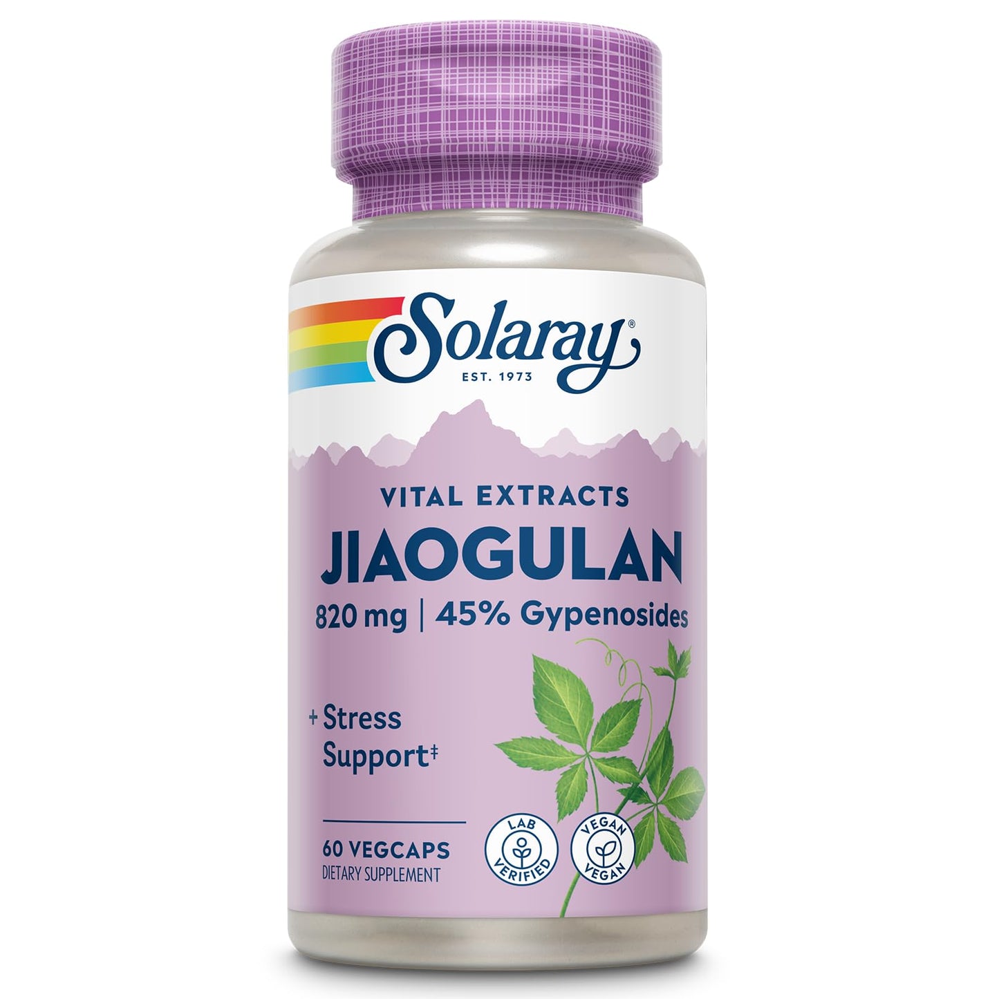 SOLARAY Jiaogulan Root & Rhizome Extract – Stress Support, Vegan