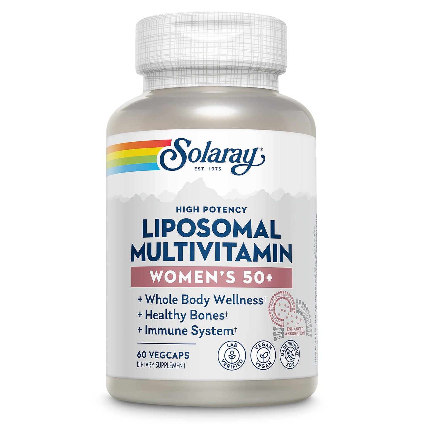 SOLARAY Liposomal Multivitamin for Women 50+ | Enhanced Absorption, Immune Support
