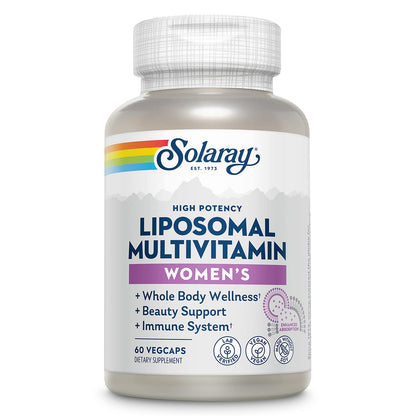 SOLARAY Liposomal Multivitamin for Women – Enhanced Absorption, High Potency, 30 Servings | Vegan