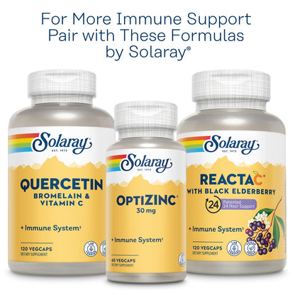 Solaray L-Lysine Monolaurin Immune Support – 500 mg, 60 VegCaps, 30 Servings