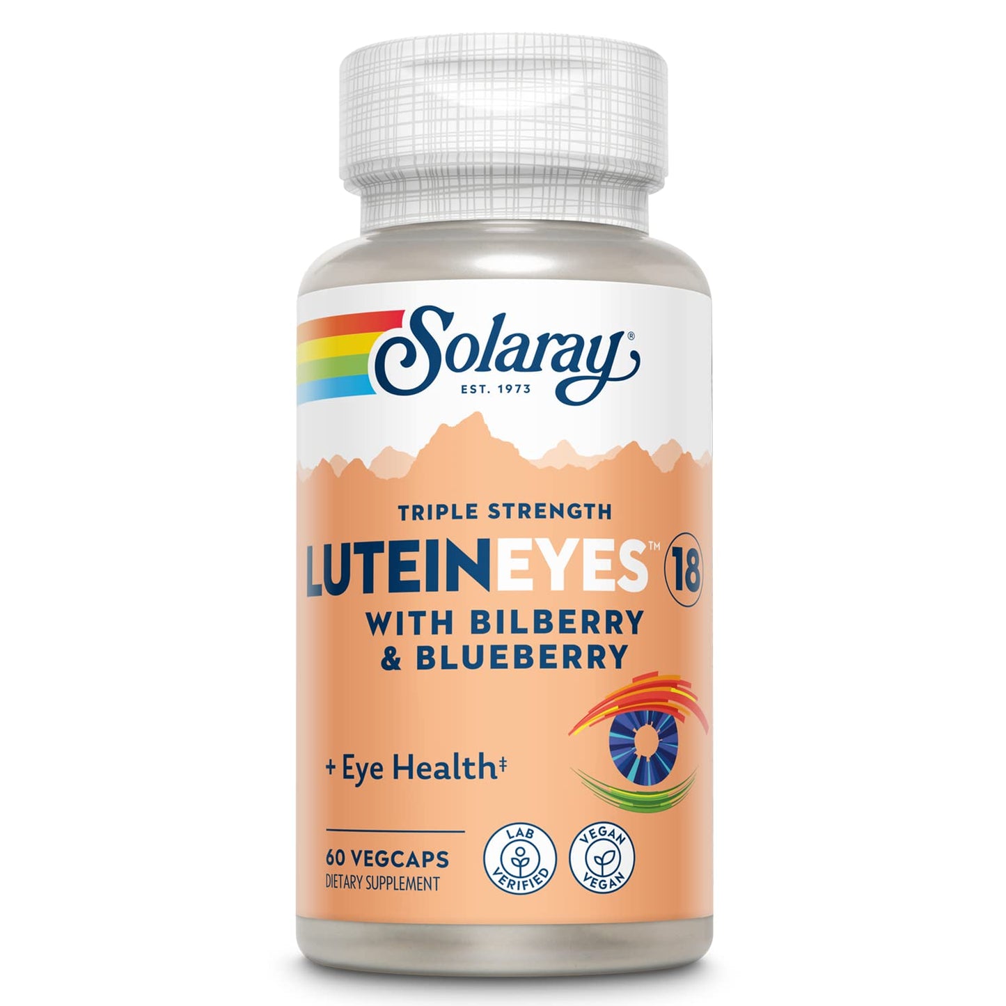 SOLARAY Triple Strength Lutein Eyes 18 mg | Eye & Macular Health Support | Non-GMO (60 CT)
