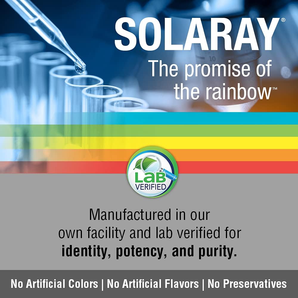 SOLARAY L-Lysine 500 mg Capsules – Free-Form Essential Amino Acid Supplement