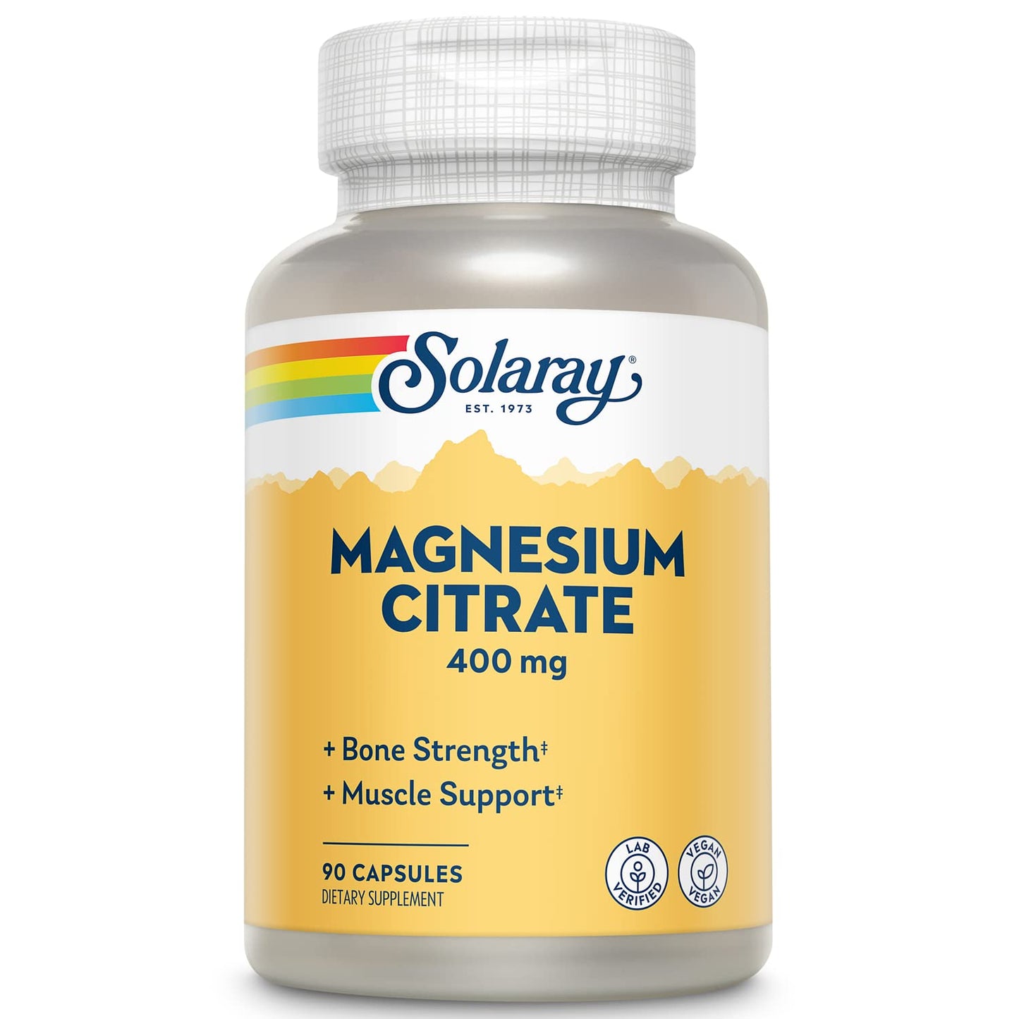 Solaray Magnesium Citrate 400 mg – 90 Capsules