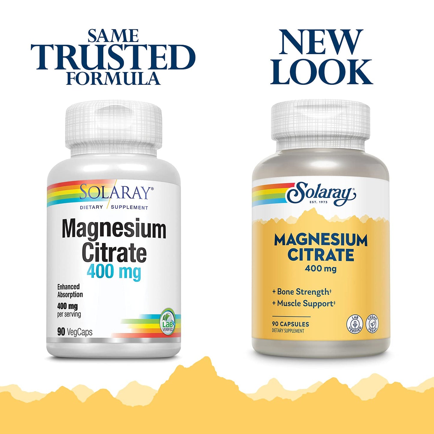 Solaray Magnesium Citrate 400 mg – 90 Capsules