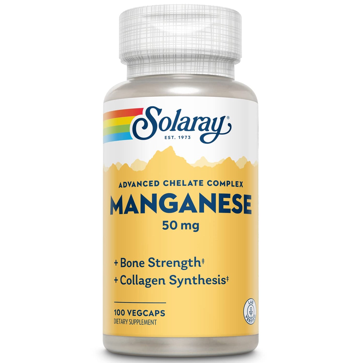 SOLARAY Manganese 50 mg - Bone Health & Strength | Lab Verified