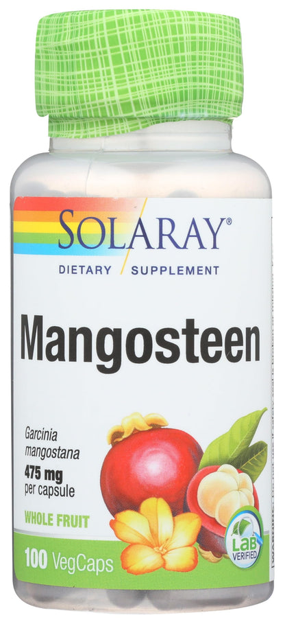SOLARAY Mangosteen 475mg – Whole Herb, Antioxidant & Immune Support | 100ct