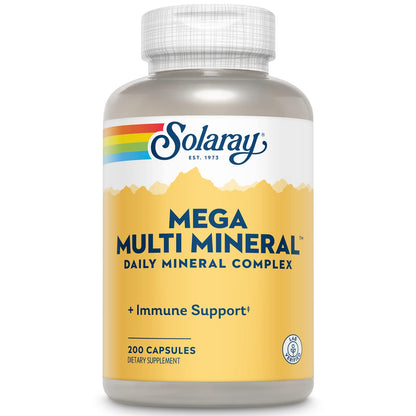 Solaray Mega Multi Mineral – Chelated Mineral Complex (50 Servings)