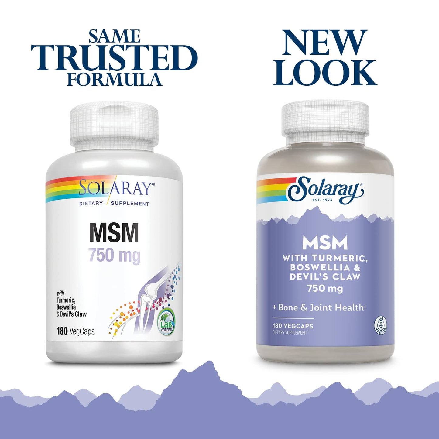 Solaray MSM Capsules 750 mg - 180 Count | Organic Sulfur